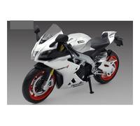shuishuicui 1 12 para Apulia RSV4 Aleación Modelo de Motocicleta Colección Hombres Niños Juguetes en Miniatura Colección Decoración Conmemorativa 17CM(White)