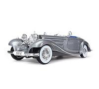 shuishuicui 1 18 1936 para 500k Typ Roadster vehículos fundición estática Gris Especial Modelo Coche Juguetes para colección Regalos(Plata)