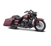 shuishuicui 1 18 para Harley-Davidson Modelo de Motocicleta de aleación Juguete de simulación clásico Adorno Colección para Hombres 5.5 Pulgadas(Red)