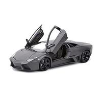 shuishuicui 1 18 para Reventon Coche Deportivo aleación Modelo Coche Juguete Fundido presión Sonido y luz para niños colección Regalos(Negro)