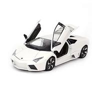 shuishuicui 1 18 para Reventon Coche Deportivo aleación Modelo Coche Juguete Fundido presión Sonido y luz para niños colección Regalos(White)