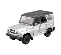 shuishuicui 1 18 para Rusia Wazi Hunter Todoterreno aleación Coche Modelo Juguetes 9 Pulgadas Escritorio decoración colección Memorial Masculino(Silver)
