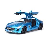 shuishuicui 1 18 para SLS AMG, aleación de Coche Deportivo, Modelo de Coche de Juguete Fundido a presión, Sonido y luz para colección de Regalos para niños(Azul)