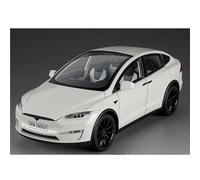 shuishuicui 1 24 para Tesla ModeX Aleación Modelo de Coche Juguetes Colección Hombres Niños 21CM Decoración Escritorio Graduación Conmemorativa(White)