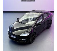 shuishuicui 1 24 para Tesla ModeX Aleación Modelo de Coche Juguetes Colección Hombres Niños 21CM Decoración Escritorio Graduación Conmemorativa(Black)