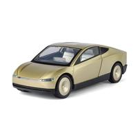 shuishuicui 1/24 Tesla Robotaxi - Modelo de Coche de aleación, Juguete de colección, decoración de Escritorio de 7 Pulgadas, Regalo conmemorativo para Hombres(Gold)