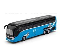 shuishuicui 1 30 para Negocios Larga Distancia Autobús de un Piso Modelo de Coche de Aleación Juguetes 10 Pulgadas Decoración Escritorio Colección Conmemorativa Niños(Blue)