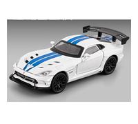 shuishuicui 1:32 Dodge Viper - Modelo de Coche de aleación, Coche Deportivo, Juguete para Hombres, colección Conmemorativa, 6 Pulgadas(White)