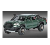 shuishuicui 1 32 For Toyota Tacuma Pickup Alloy Car Model Toy Collection 7 Inch Decoration Desk Boys Commemorate(Green)