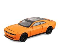 shuishuicui 1 32 para Dodge Hellcat Coche Deportivo de aleación Modelo de Coche Juguetes para niños Colección Decoración Escritorio 6 Pulgadas(Orange)