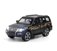 shuishuicui 1 32 para Mitsubishi Pajero - SUV Todoterreno de aleación, Juguete de colección, conmemorativo, Regalo Decorativo para niños, 6 Pulgadas(Black)