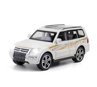 shuishuicui 1 32 para Mitsubishi Pajero - SUV Todoterreno de aleación, Juguete de colección, conmemorativo, Regalo Decorativo para niños, 6 Pulgadas(White)