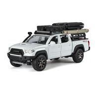 shuishuicui 1 32 para Toyota Tacuma Touring Edition Modelo de Coche de aleación Juguete de colección 7 Pulgadas Escritorio Decorativo Niños Conmemorativo(White)