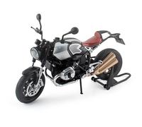 shuishuicui 1 9 para BMW Latte Aleación Motocicleta Juguete de Alta Gama de 9 Pulgadas Colección de Escritorio Decorativa para Hombre/niño Caja de Regalo(Silver)