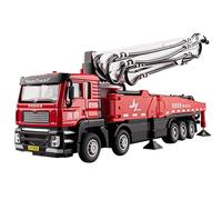 shuishuicui Camión de Bomberos a Escala 1:50, Modelo de Coche de fundición a presión, vehículo de ingeniería, Juguete Decorativo de 12 Pulgadas con función de Disparo de Agua.(Red)