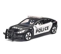shuishuicui Juguete de aleación de Motor de Bomberos Tesla Model 3, colección de decoración para Padres e Hijos, Regalo Interactivo para niños, 6 Pulgadas, Color Negro