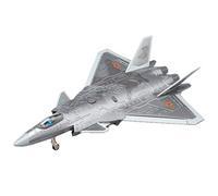 shuishuicui Modelo de avión 1:84 para el avión de Combate furtivo J-20, Juguete de aleación Coleccionable conmemorativo para decoración de Escritorio para Hombres, 9 Pulgadas(Silver)