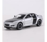 shuishuicui Modelo de Coche 1:64 para Mazda RX-8, Juguete de aleación Coleccionable, Regalo para Hombre, Adorno Decorativo de Escritorio, artículo conmemorativo.(Silver)