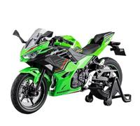shuishuicui Modelo de Motocicleta 1:12 para Kawasaki Ninja 400, Juguete de Motocicleta de fundición a presión, exhibición de Escritorio de 7 Pulgadas, Coleccionable para Hombres y niños.(Green)