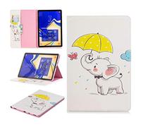 ShuiSu Funda con tapa para Samsung Galaxy Tab S4 10.5 SM-T830 T835, hermoso patrón de piel sintética de silicona suave con función atril, bolsillos para tarjetas, carcasa protectora -K61