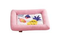 SHUIXIAYUE Alfombrilla de verano para mascotas, con forma de fruta, de seda helada, para perros y gatos, colchón suave a prueba de humedad (-M, piña rosa)