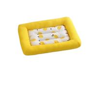 SHUIXIAYUE Alfombrilla de verano para mascotas, forma de fruta, almohadilla de dormir de seda fría para perros, gatos, animales pequeños, colchón suave a prueba de humedad (-M-limón)