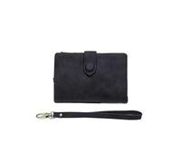 SHUIXIAYUE Cartera corta coreana con hebilla para mujer, con doble descuento, para cambiar tarjetas, Black, Talla única