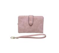 SHUIXIAYUE Cartera corta coreana con hebilla para mujer, con doble descuento, para cambiar tarjetas, Pink, Talla única