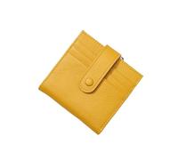 SHUIXIAYUE Cartera corta ultrafina de piel auténtica para mujer, con bloqueo de doble pliegue, con 9 ranuras para tarjetas, 1 bolsillo para monedas, Armario de 3 niveles 2, Talla única
