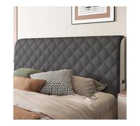 SHUIXIAYUE Funda de terciopelo grueso para cabecera de cama, todo incluido, acolchado de felpa, color gris, respaldo de cama, funda protectora a prueba de polvo (gris oscuro, 230 x 70 cm)