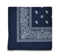 Shukan Fashions - Pañuelo tipo bandana, azul oscuro, Talla única