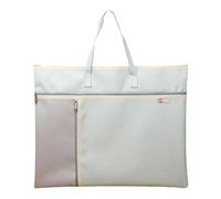 Shulaner Portafolio de arte con cremallera y asa, bolsa Oxford de gran capacidad, contenedor de almacenamiento para obras de arte, tamaño A3, Verde, A3