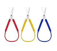 SHULLIN 3 tijeras de trabilla autoabiertas Grip Scissors tijeras de terapia autoabiertas tijeras de seguridad seguras para adultos y niños con necesidades especiales
