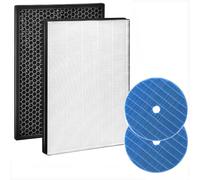 Shulltji 4 filtros de repuesto compatibles con Philips 2000 2000i Series AC2729/10 purificador de aire y humidificador 2 en 1 FY1413 FY1410 de repuesto filtro HEPA FY2425 elemento de humidificación