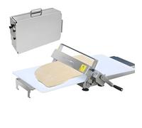 SHUMIAO Laminadora De Pasta Manual, Plegable, Prensa Automática para Pizza De Acero Inoxidable, Ajustable De 0 a 25 mm (0 a 0,98 Pulgadas), para Pan, Mazapán Y Hojaldre 300