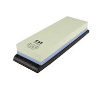 Shun Piedra de afilar combinada, grano 1000 y 3000, base de goma para agarre, uso para afilar y pulir, 7.5 x 3.5 x 2.5 pulgadas, marrón