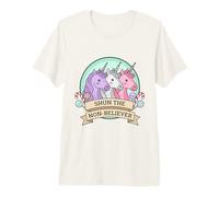 Shun The Non-Believer Funny Charlie Unicorn Sarcasmo Meme Camiseta Premium