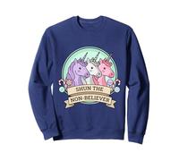 Shun The Non-Believer Funny Charlie Unicorn Sarcasmo Meme Sudadera