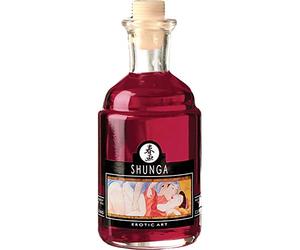 Shunga Aceite Afrodisíaco, Aroma de Frambuesa, Color Fucsia - 100 ml