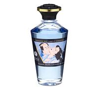 Shunga Aceite de masaje afrodisíaco Efecto calor Sabor a elegir 100 ml - con regalo