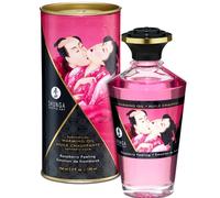 Shunga aceite masaje efecto calor sabor intenso frambuesa 100 ml