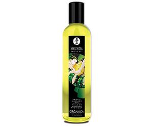 Shunga Aceite Orgánico Exotic Green Tea, Color Amarillo Translúcido - 250 ml