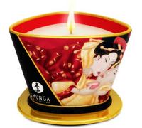 SHUNGA CANDLES Mini Caress by Candelight - Vela de masaje Fresas & Cava, 170 ml