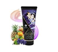 Shunga Crema de Masaje, Aroma de Frutos Exóticos, Color Blanco - 200 ml