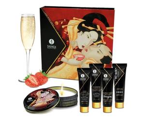 Shunga Geishas Secret Collection Strawberry Aceite de Masaje - 1 Pack