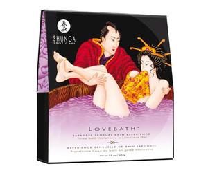Shunga Love Bath Sensual Lotus, Color Lila - 650 gr