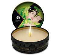 Shunga Mini Caress by Candelight - vela de masaje, té verde, 30 ml