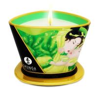 SHUNGA Mini Caress By Candlelight Té Verde - Vela De Masaje Con Aroma Sensual Y Aceite Hidratante