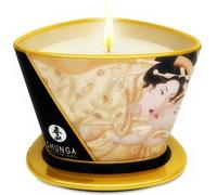 SHUNGA Mini Caress By Candlelight Vela Masaje Vainilla 170 ML - Aroma Sensual Con Aceite Caliente Para Masajes Relajantes