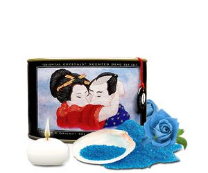 Shunga Oriental Cristales Sales de Baño Orgánica Flor de Loto 600g Arte Eróti...